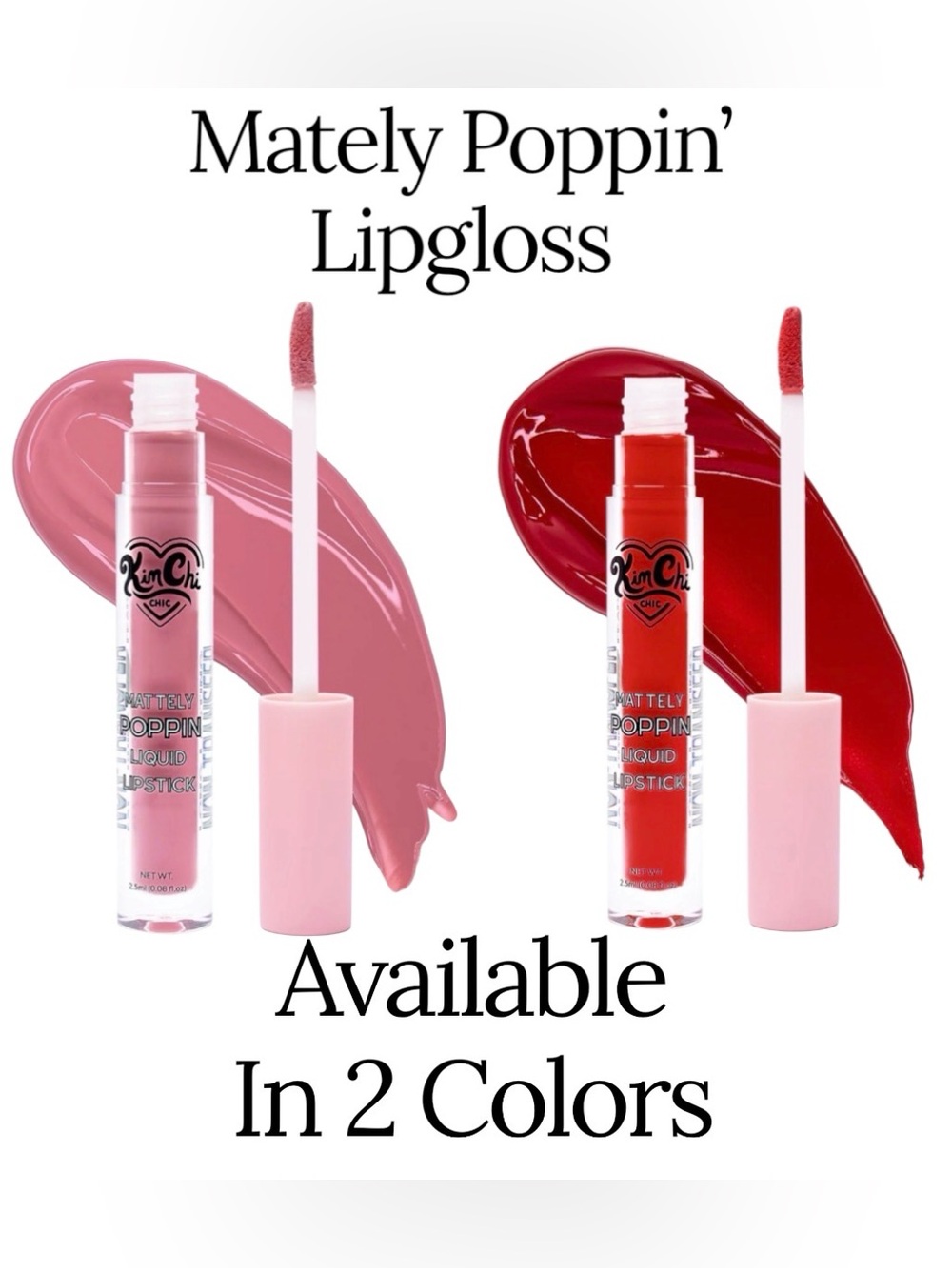 Kim Chi Mattely Poppin Liquid Lipstick In Woww!